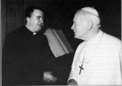 Fr. Ashley with Pope John Paul II